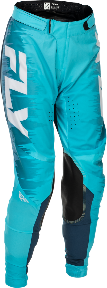 Fly Racing Women's Lite Pants Aqua/Navy/White Size 07/08 - Lightweight and Durable Motocross Pants - Kelly Motorsports