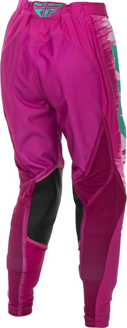 Fly Racing Women's Lite Pants Pink/Turquoise Size 09/10 with BOA Fit System - Kelly Motorsports