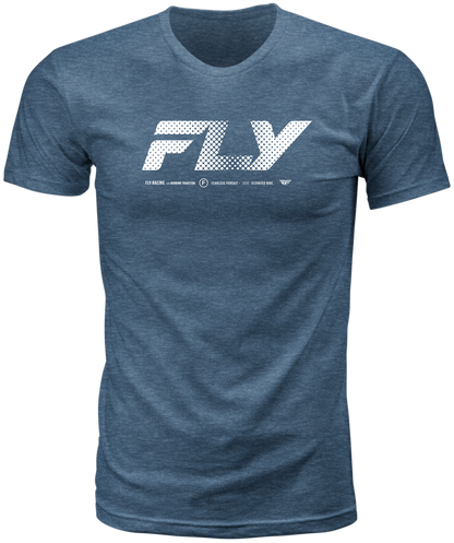 Fly Racing Worldwide Tee Blue 2X - Comfortable 100% Cotton Crew Neck T-Shirt - Kelly Motorsports