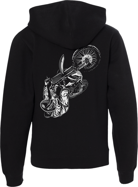 Fly Racing Youth DBK Wheelie Hoodie Black (Part 325 - 00086YL) - Kelly Motorsports