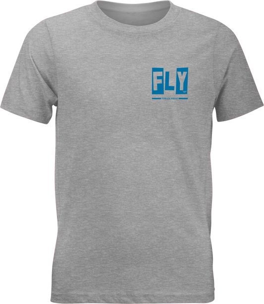 Fly Racing Youth Fly Punk Tee Grey (Part Number 354 - 0418YS) - Kelly Motorsports