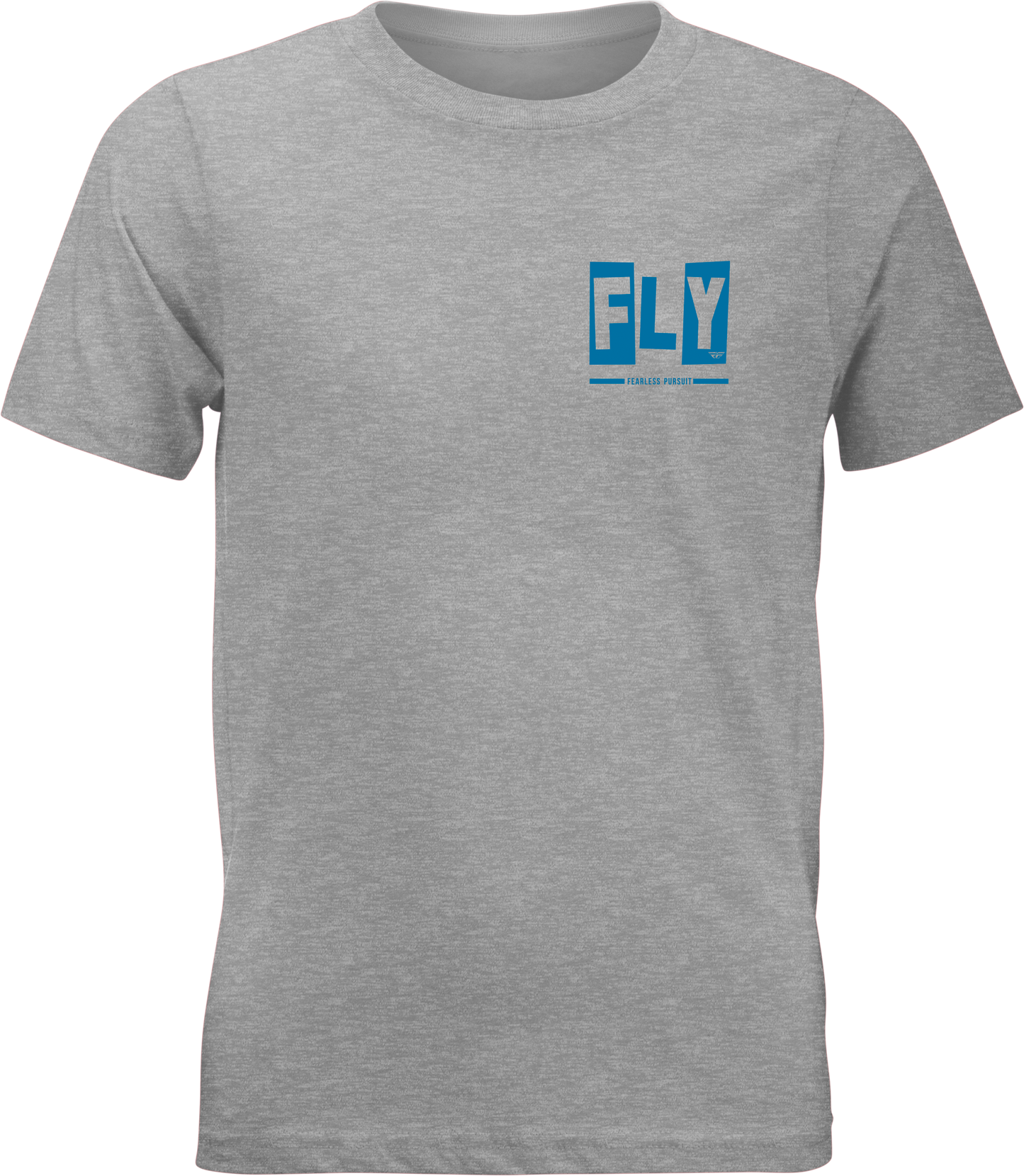 Fly Racing Youth Fly Punk Tee Grey YL - Comfortable 60% Cotton and 40% Polyester Blend T-Shirt - Kelly Motorsports