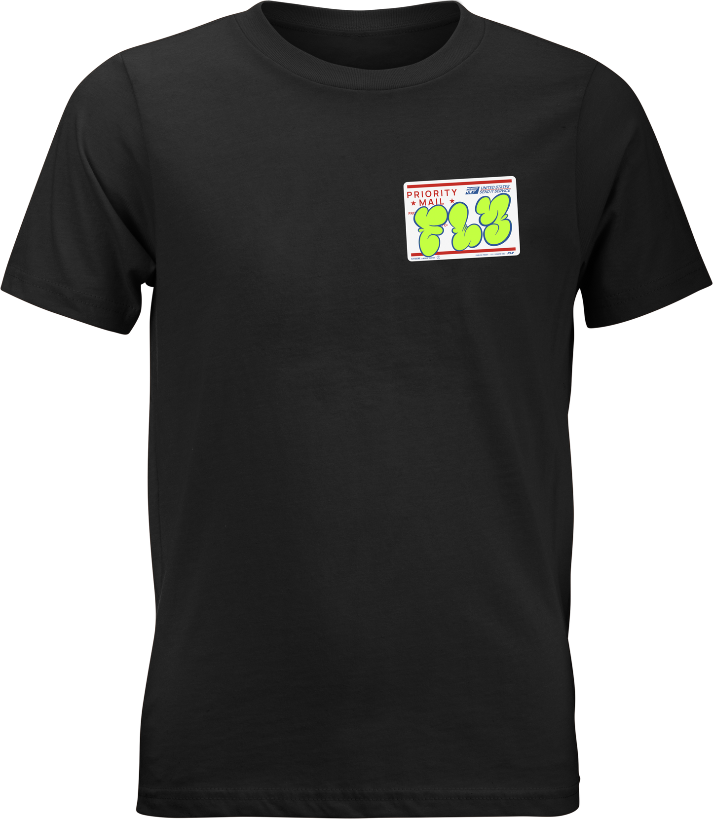 Fly Racing Youth Graffiti Tee Black YL - Comfortable Cotton - Polyester Blend T-Shirt - Kelly Motorsports