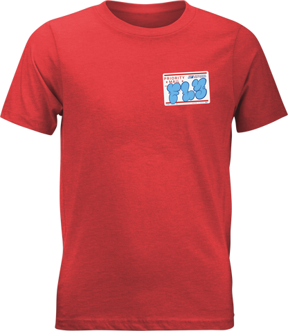Fly Racing Youth Graffiti Tee in Red – Part Number 354 - 0415YM - Kelly Motorsports