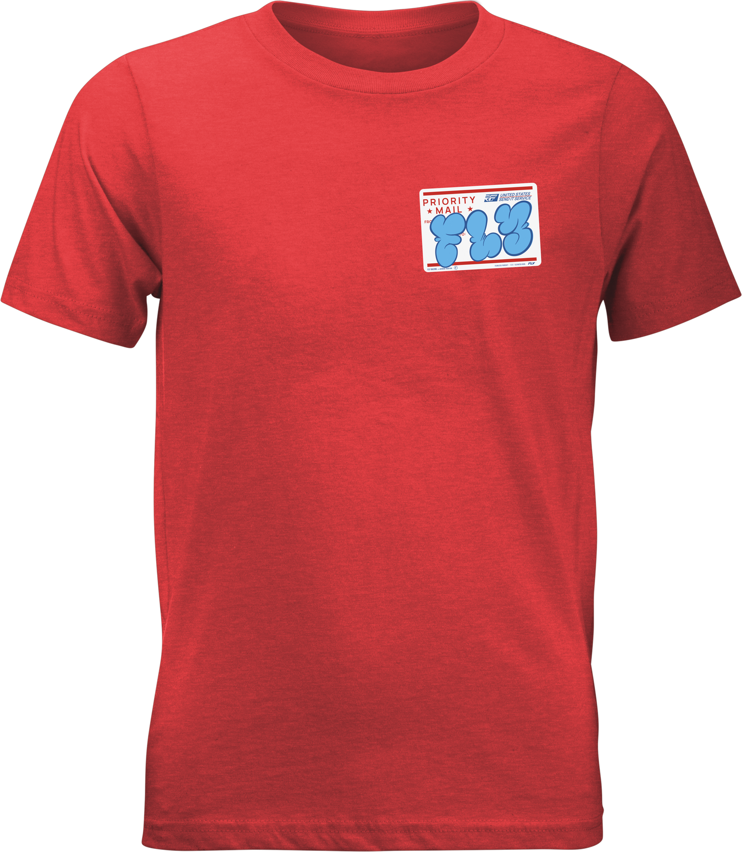 Fly Racing Youth Graffiti Tee in Red Yellow (Part No. 354 - 0415YL) - Kelly Motorsports