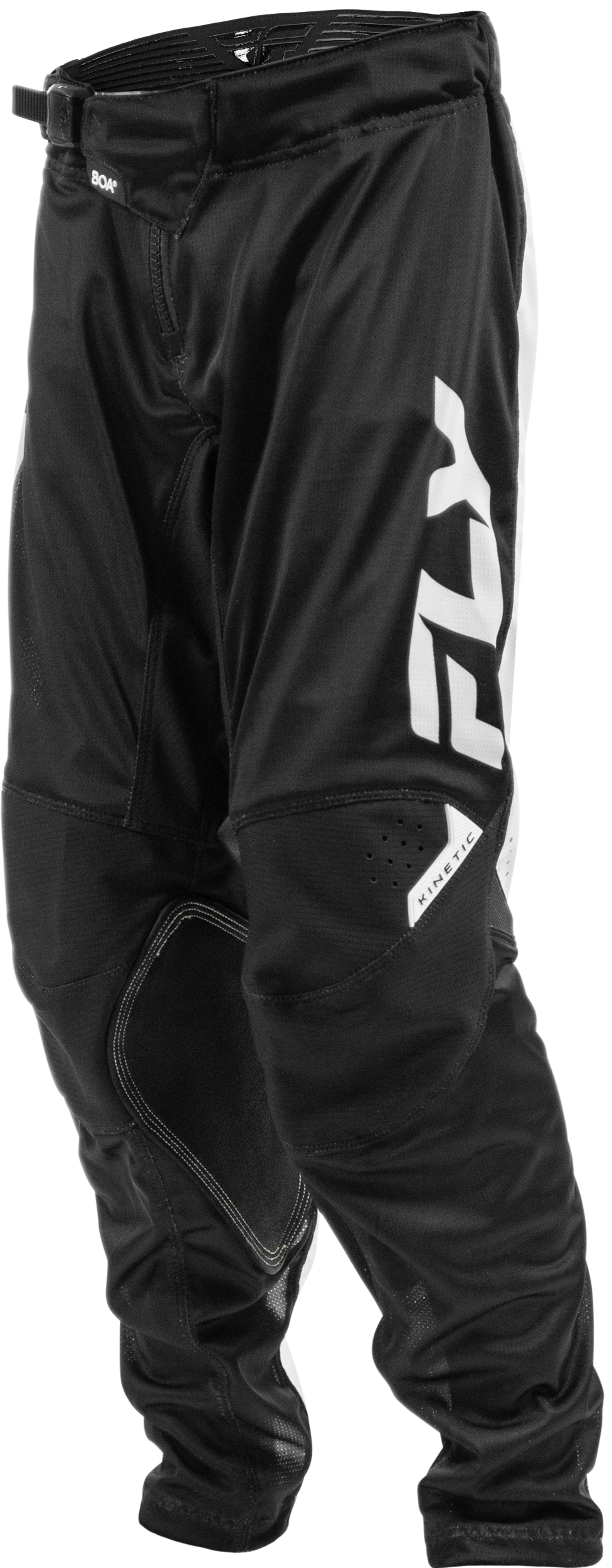 Fly Racing Youth Kinetic Mesh Pants Black/White Size 24 – Lightweight and Adjustable Motocross Pants - Kelly Motorsports