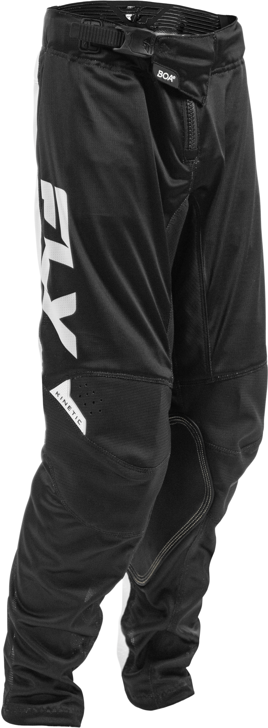 Fly Racing Youth Kinetic Mesh Pants Black/White Size 26 - Kelly Motorsports