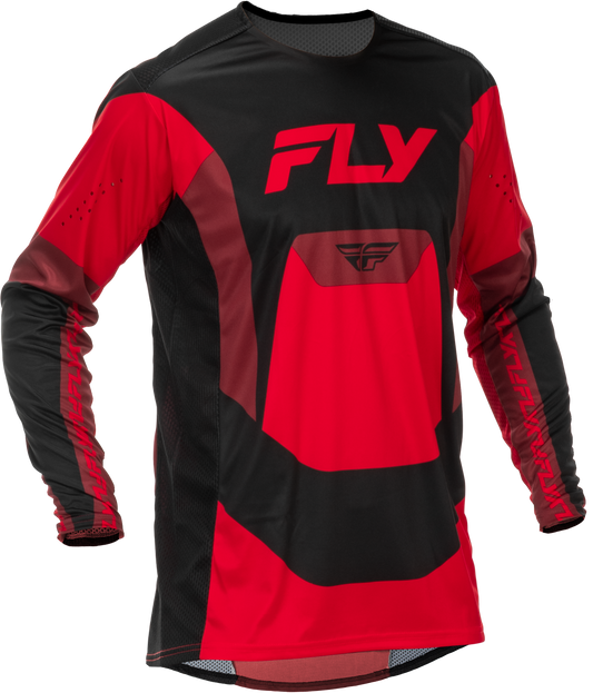 Fly Racing Youth Lite Jersey Black/Red YXL - Performance Motocross Jersey - Kelly Motorsports
