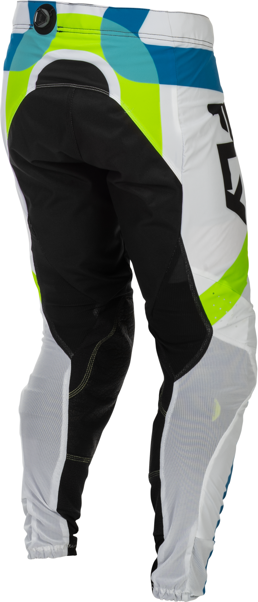 Fly Racing Youth Lite Le Current Pants White, Lime, and Blue Size 26 - Kelly Motorsports