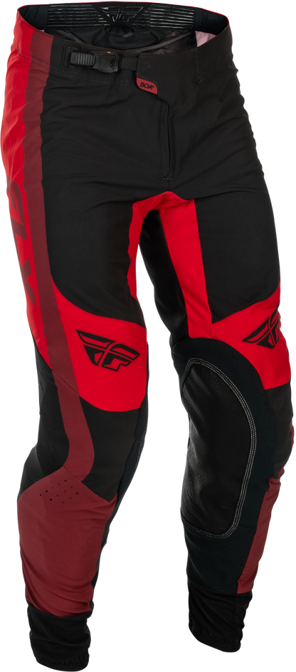 Fly Racing Youth Lite Pants Black/Red Size 26 – Lightweight Motorcycle Gear with Advanced Comfort - Kelly Motorsports