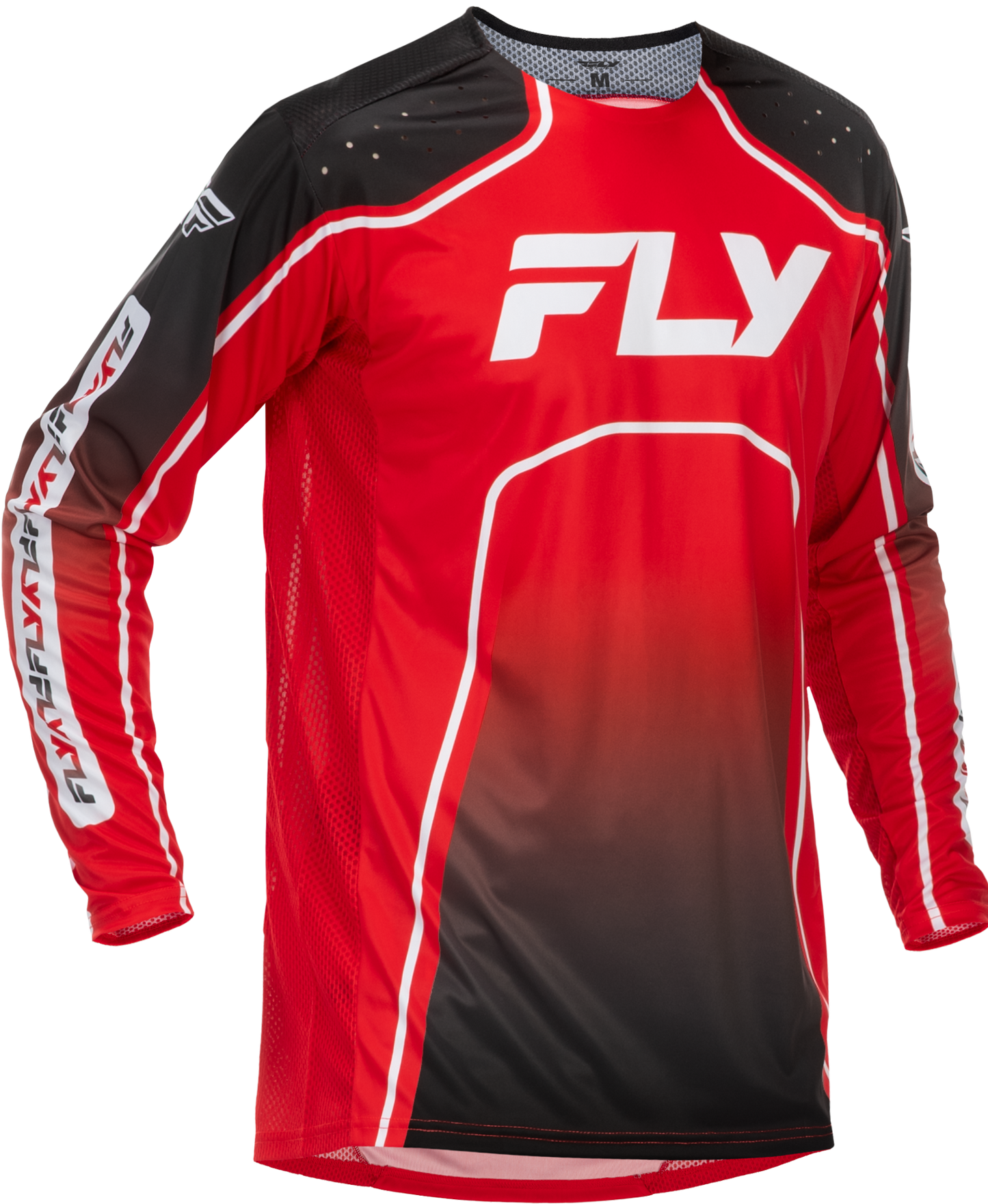 Fly Racing Youth Rayce Bicycle Jersey - Red/Black/White, Part 379 - 052YS - Kelly Motorsports