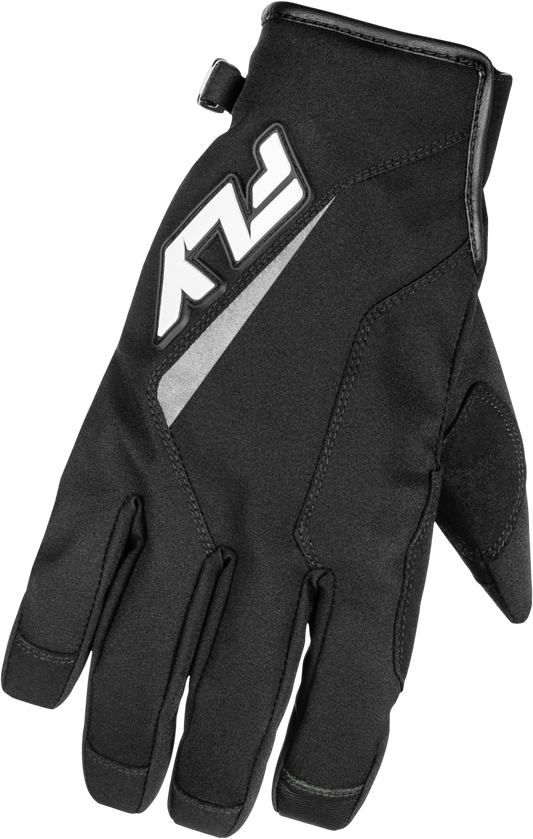 Fly Racing Youth Title Gloves Black and White - Part Number 371 - 054YL - Kelly Motorsports