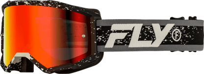 Fly Racing Youth Zone Goggle Black/Grey with Red Mirror/Smoke Lens - Kelly Motorsports