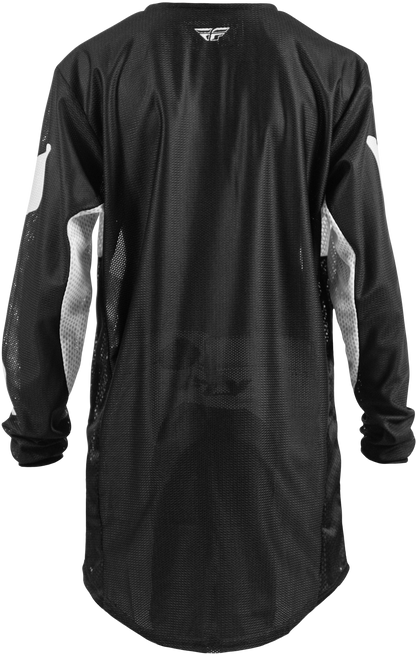 Fly Racing Yth Kinetic Mesh Jersey Black/White Youth - Part Number 380 - 330YL - Kelly Motorsports