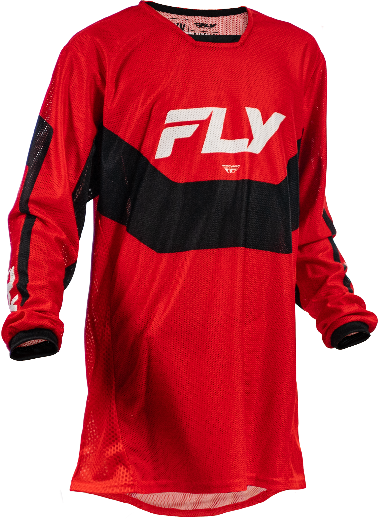 Fly Racing Yth Kinetic Mesh Jersey Red/Black/White YXL - Youth Performance Riding Jersey - Kelly Motorsports