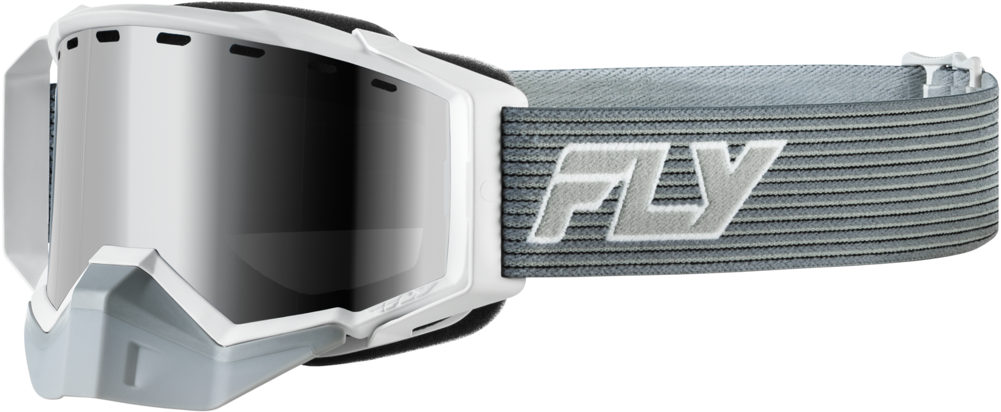 Fly Racing Zone Elite SN Goggle Grey/White with Black Mirror Plated Smoke Lens - Part 37 - 4111 - Kelly Motorsports