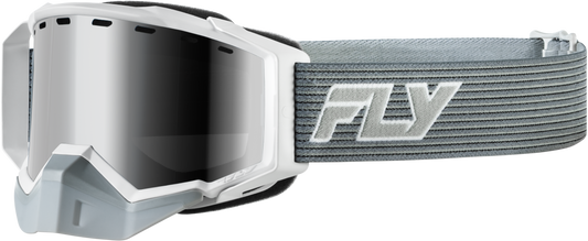 Fly Racing Zone Elite SN Goggle Grey/White with Black Mirror Plated Smoke Lens - Part 37 - 4111 - Kelly Motorsports
