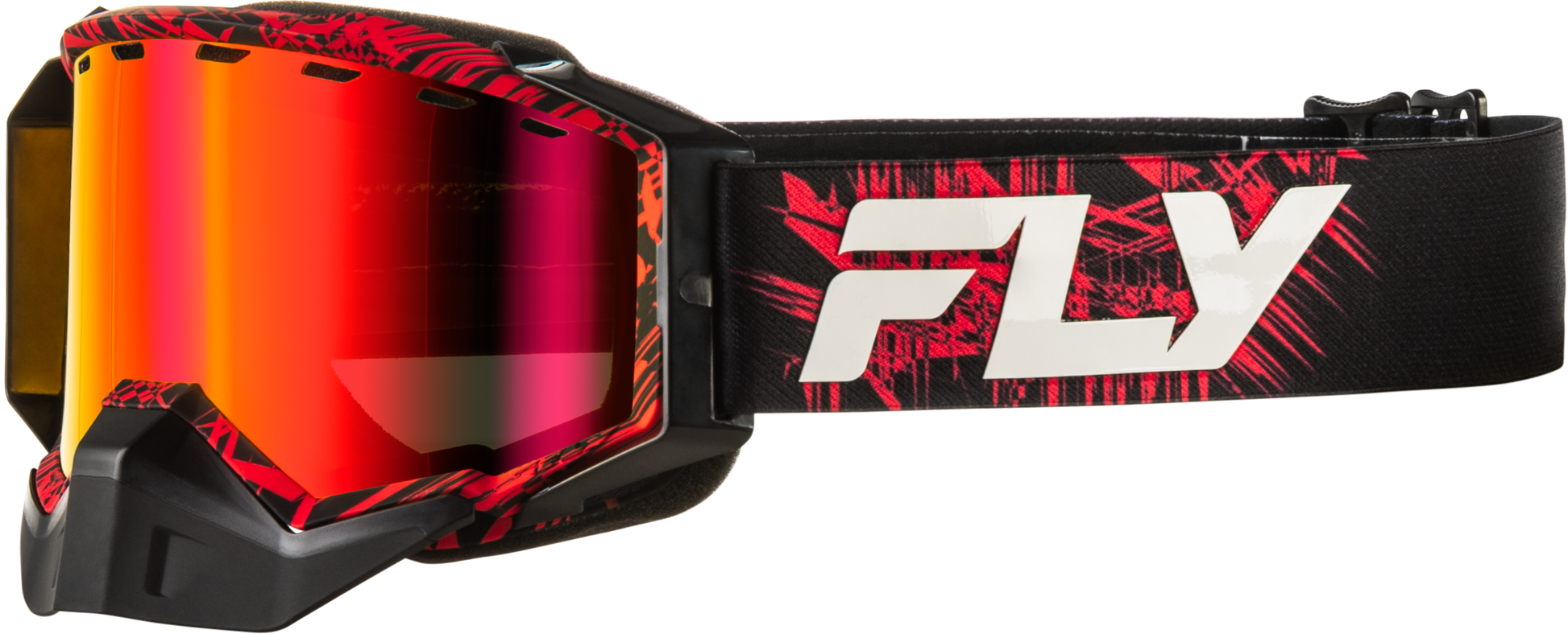 Fly Racing Zone Snow Goggle Red and Black with Red Mirror and Amber Lens - Kelly Motorsports