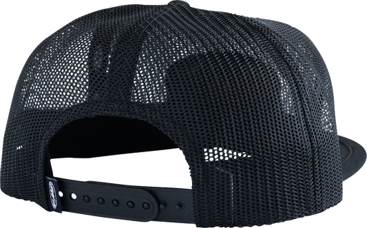 FMF Chamber Trucker Hat Snapback Mesh Black SU26196903BLKOS - Kelly Motorsports