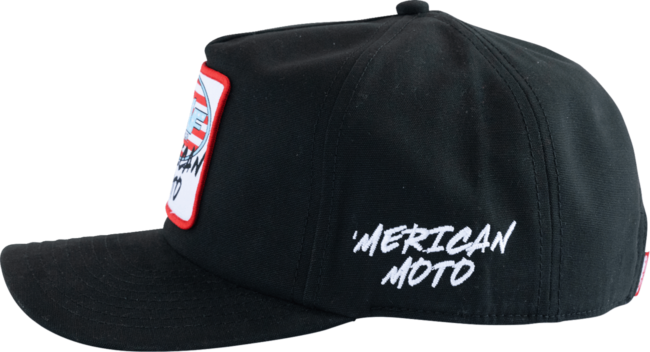 FMF Merican Moto Hat Black SU26196901BLKOS - Kelly Motorsports