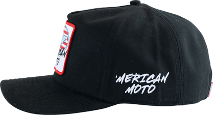 FMF Merican Moto Hat Black SU26196901BLKOS - Kelly Motorsports