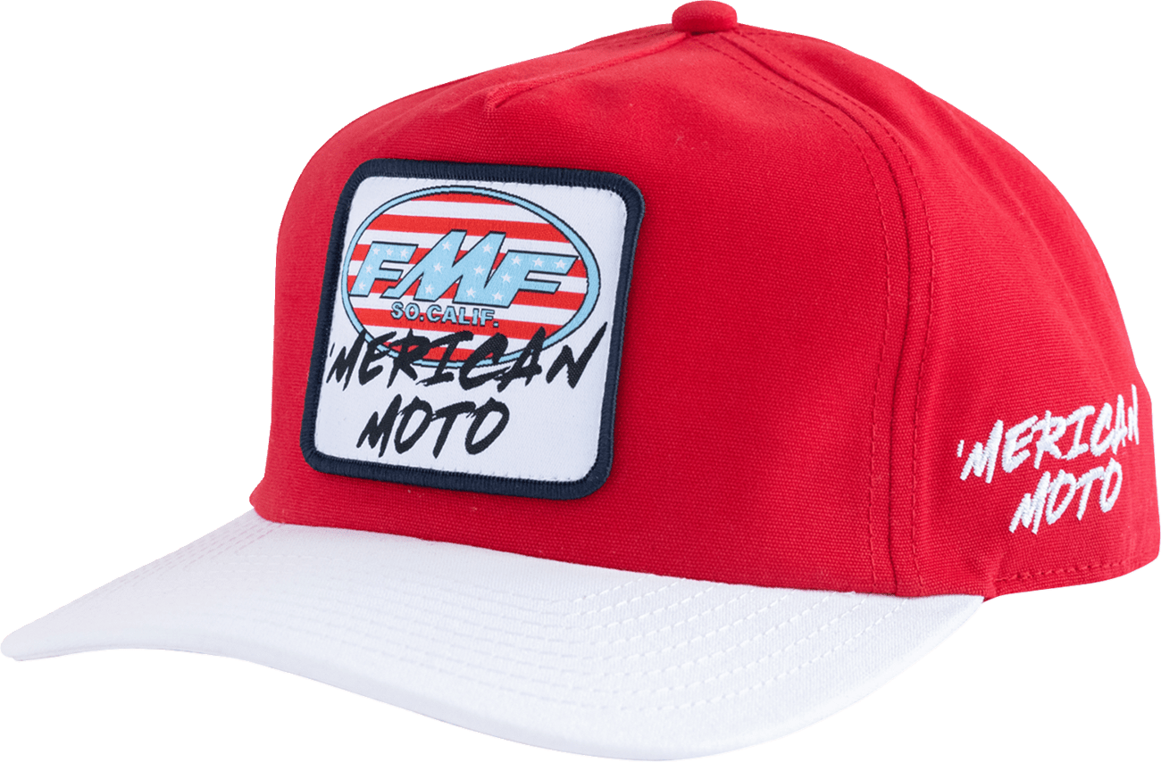 FMF Merican Moto Snapback Hat Red SU26196901RDOS - Kelly Motorsports