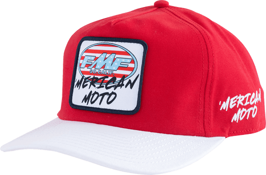 FMF Merican Moto Snapback Hat Red SU26196901RDOS - Kelly Motorsports