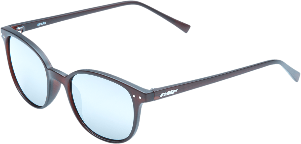 FMF Spark Sunglasses Matte Crystal Rootbeer w/Silver Mirror Lens F-61505-252-01 - Kelly Motorsports