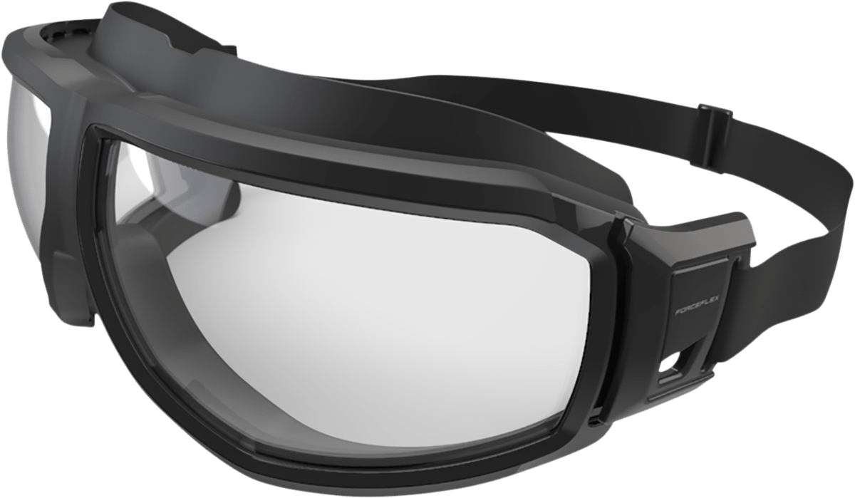 FORCEFLEX Riding Goggle - Black/Gray - Clear Lens FFG-01045-040 - Kelly Motorsports