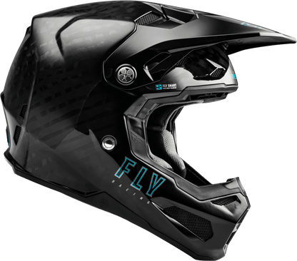 Formula S Carbon Helmet Black w/Fly Smart App & Live GPS Tracking - Kelly Motorsports