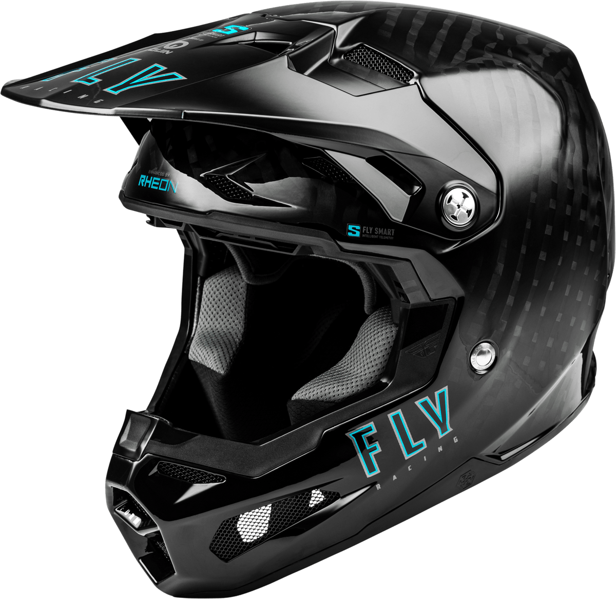 Formula S Carbon Helmet Black w/Fly Smart App & Live GPS Tracking - Kelly Motorsports