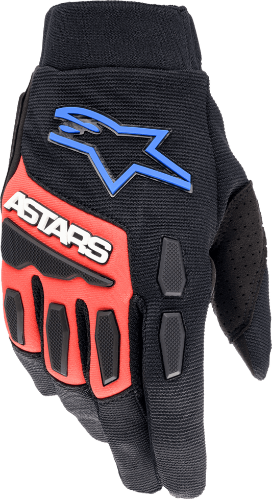 Full Bore Xt Gloves Black/Bright Blue/Red Xl - Kelly Motorsports