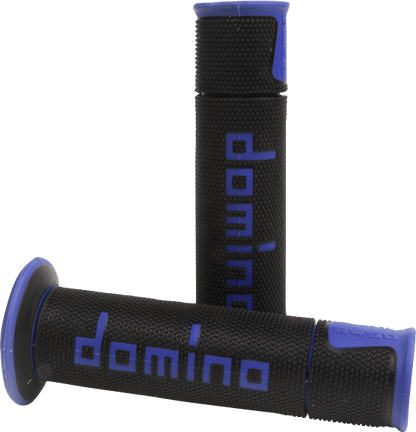 G2 ERGONOMICS CORP. A450 Grips - Domino - Black/Blue A45041C4840B7-0 - Kelly Motorsports