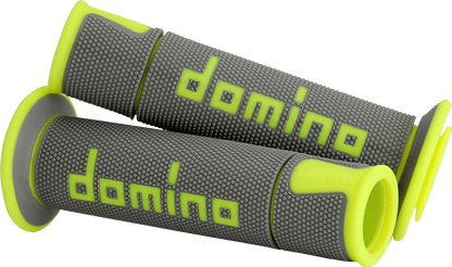 G2 ERGONOMICS CORP. A450 Grips - Domino - Gray/Fluorescent Yellow A45041C5052B7-0 - Kelly Motorsports