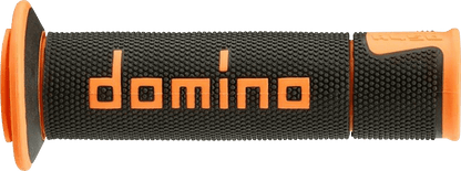 G2 ERGONOMICS CORP. A450 Grips - Domino - Orange/Black A45041C4540B7-0 - Kelly Motorsports