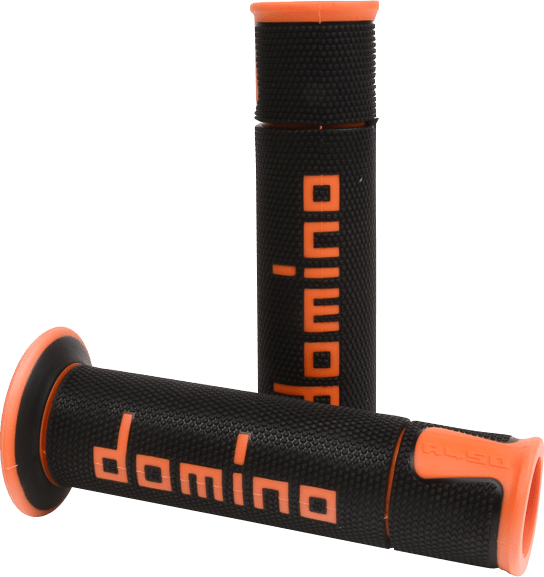 G2 ERGONOMICS CORP. A450 Grips - Domino - Orange/Black A45041C4540B7-0 - Kelly Motorsports