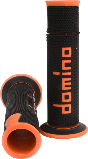 G2 ERGONOMICS CORP. A450 Grips - Domino - Orange/Black A45041C4540B7-0 - Kelly Motorsports