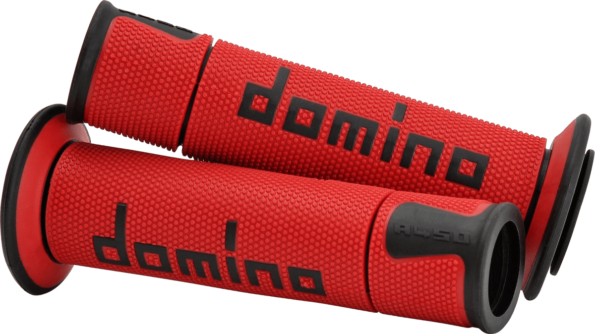 G2 ERGONOMICS CORP. A450 Grips - Domino - Red/Black A45041C4042B7-0 - Kelly Motorsports