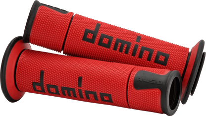 G2 ERGONOMICS CORP. A450 Grips - Domino - Red/Black A45041C4042B7-0 - Kelly Motorsports