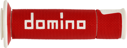 G2 ERGONOMICS CORP. A450 Grips - Domino - Red/White A45041C4642B7-0 - Kelly Motorsports
