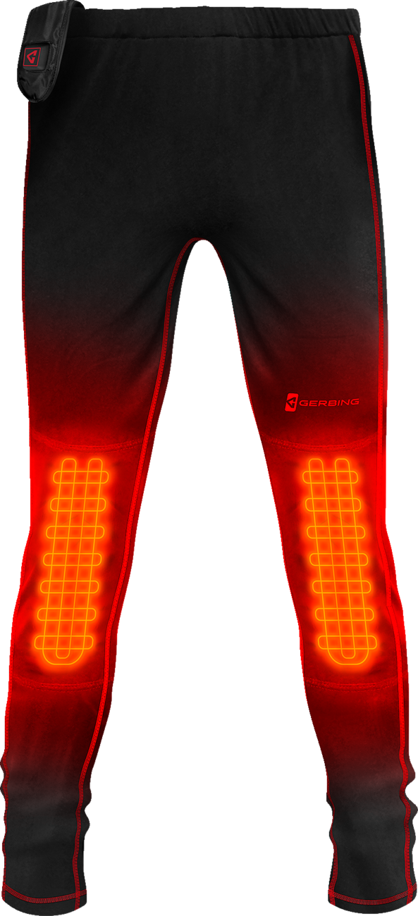 Gerbing Heated Clothing 7V Heated Base Layer Pants - Black - Medium (Part Number GER - BLP - 7V - M - M) - Kelly Motorsports