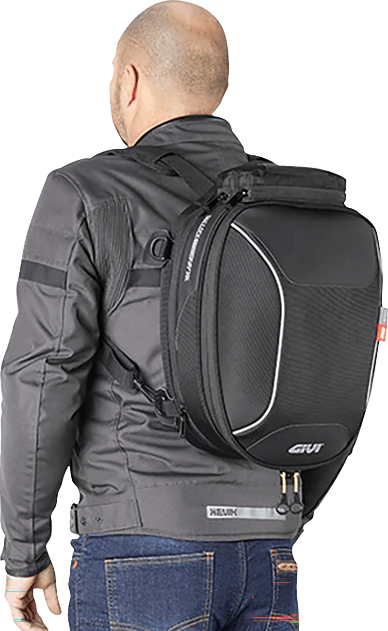 GIVI Tailock Saddlebag EA147 – 30 Liter Waterproof Motorcycle Storage with Convertible Backpack Function - Kelly Motorsports