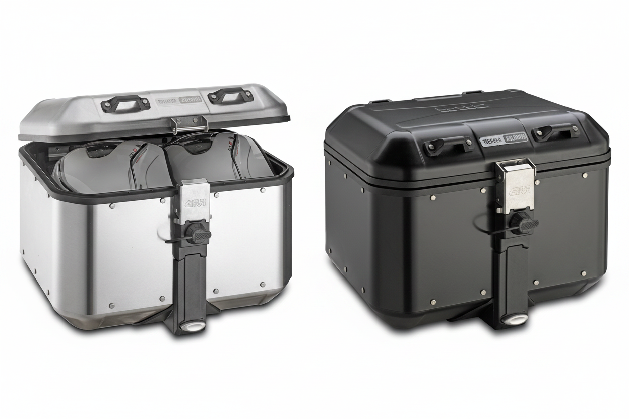 GIVI Dolomiti Monokey Top Case 46L - Durable Aluminum Motorcycle Lug