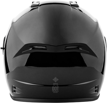 GMAX F1180024 FF 18 Solid Black Motorcycle Helmet with Sun Shield and Advanced Ventilation - Kelly Motorsports