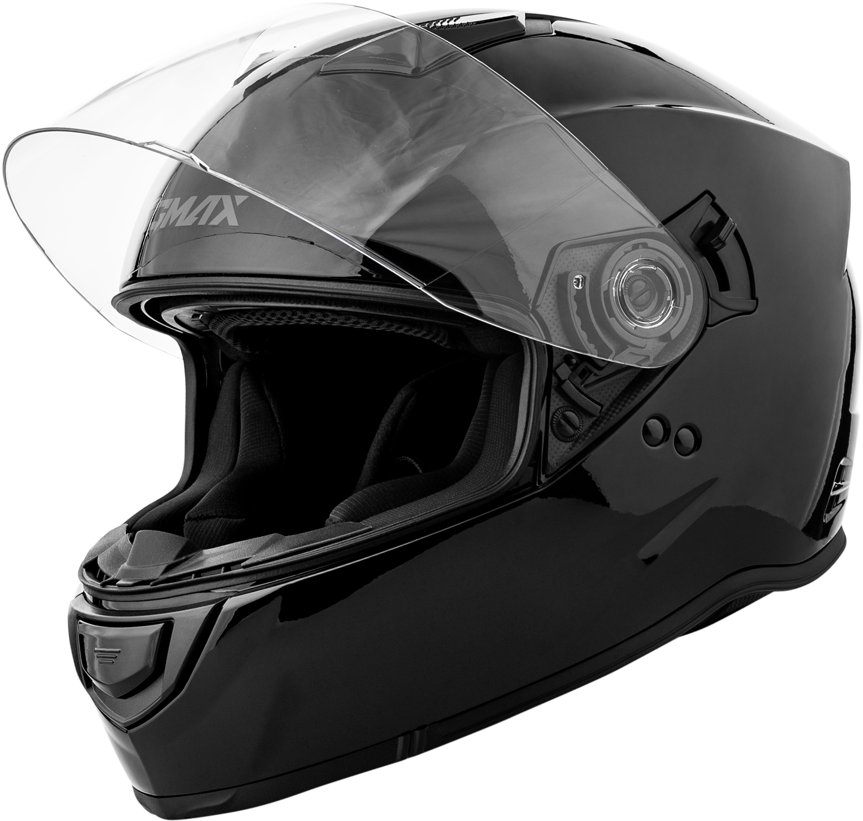 GMAX F1180026 FF 18 Solid Black Helmet with Sun Shield and Advanced Ventilation - Kelly Motorsports