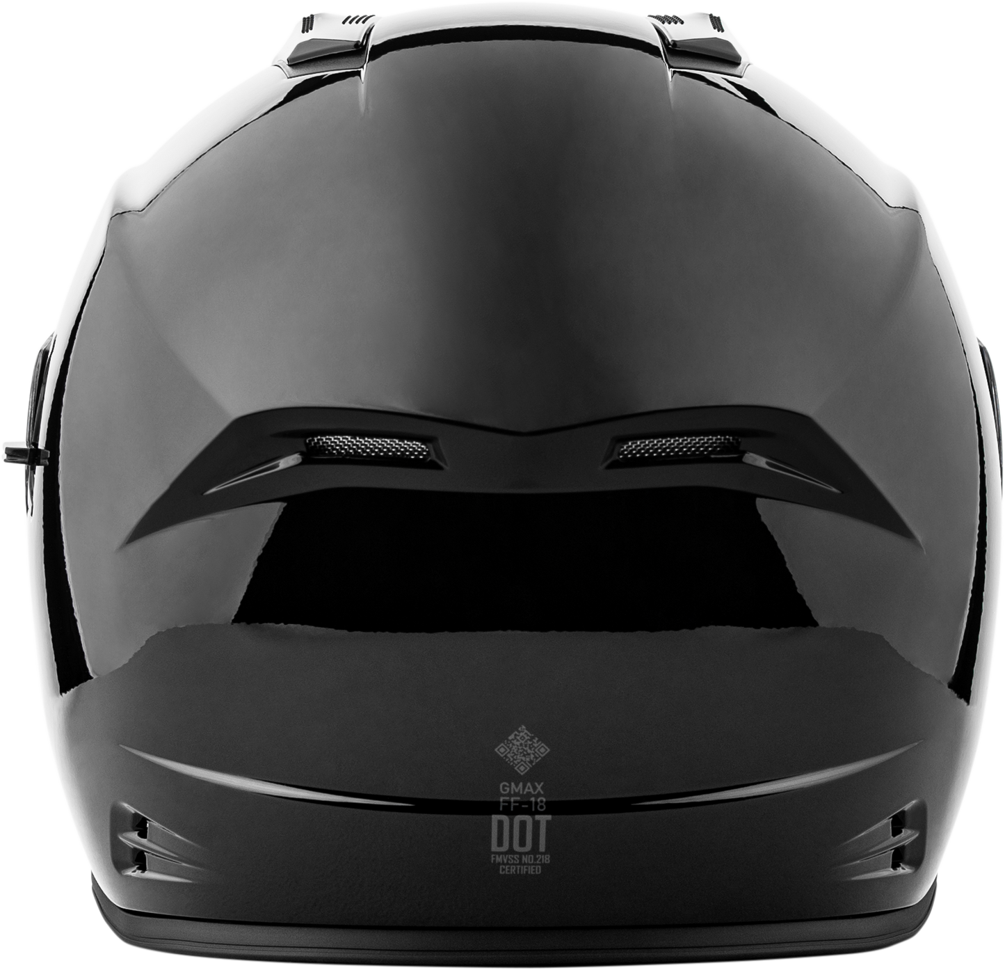 GMAX F1180027 FF 18 Solid Black Helmet with Sun Shield and Advanced Ventilation - Kelly Motorsports