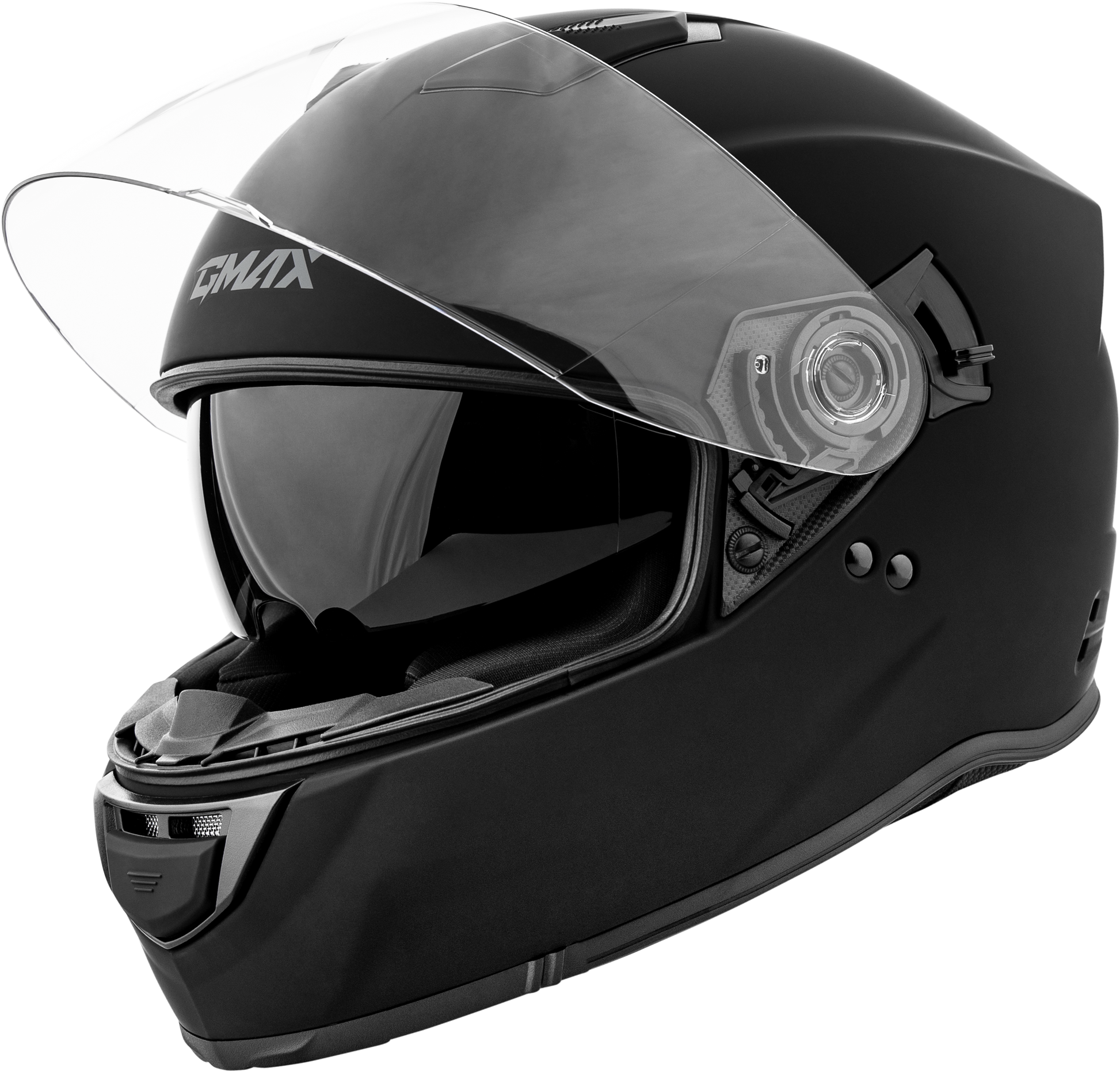 GMAX F1180073 FF 18 Solid Matte Black Helmet XS with Sun Shield and Advanced Ventilation - Kelly Motorsports