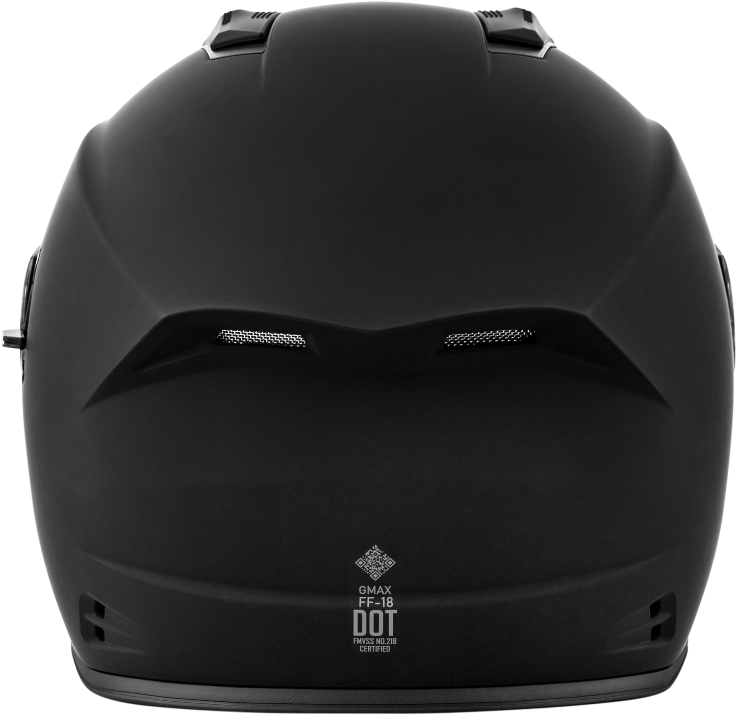 GMAX F1180076 FF 18 Solid Matte Black Helmet with Sun Shield and Advanced Ventilation - Kelly Motorsports