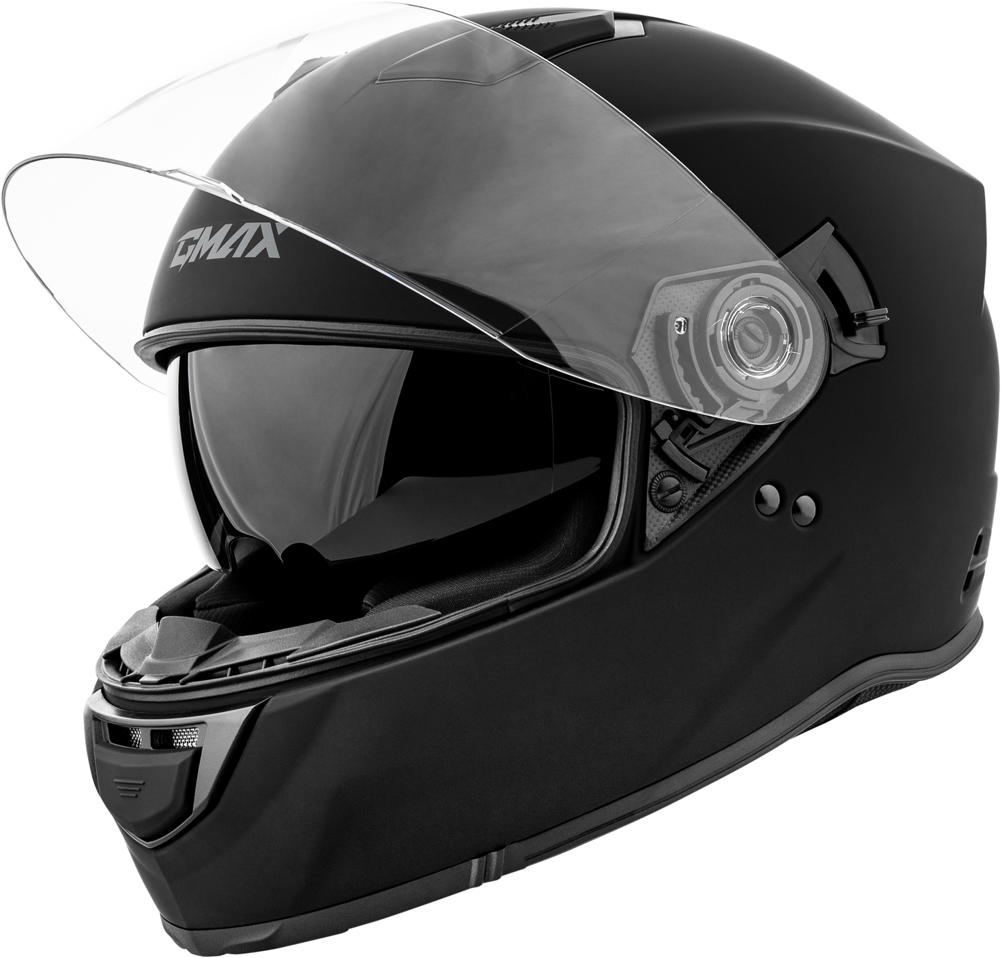 GMAX F1180078 FF 18 Solid Matte Black Helmet with Sun Shield and Advanced Ventilation - Kelly Motorsports