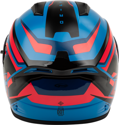 GMAX F11811216 FF 18 Drift Helmet in Black/Blue/Red – Large - Kelly Motorsports
